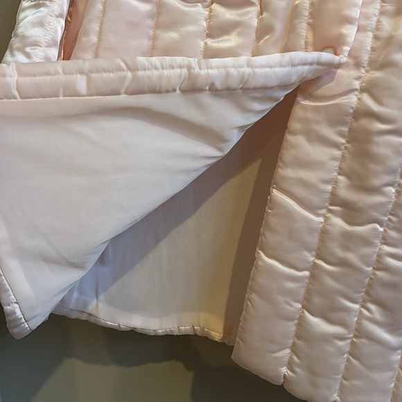 Nanette Undies Co Blush Pink Quilted Bed Jacket USA Medium - Picture 6 of 9